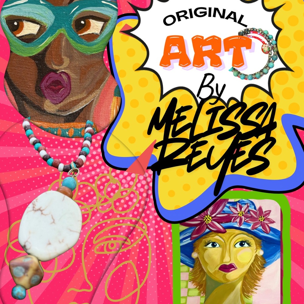 Original Art by Melissa Reyes - Vibrant Multicolor Artwork